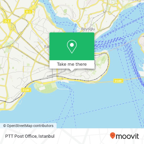 PTT Post Office map