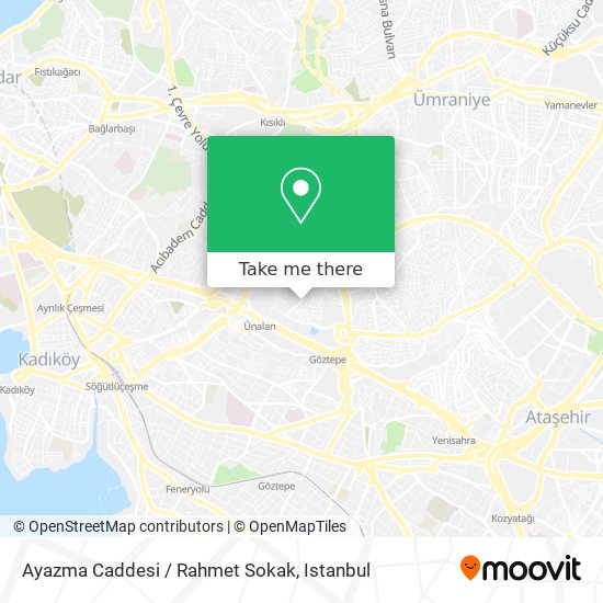 Ayazma Caddesi / Rahmet Sokak map