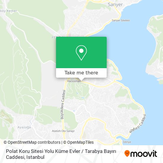 Polat Koru Sitesi Yolu Küme Evler / Tarabya Bayırı Caddesi map