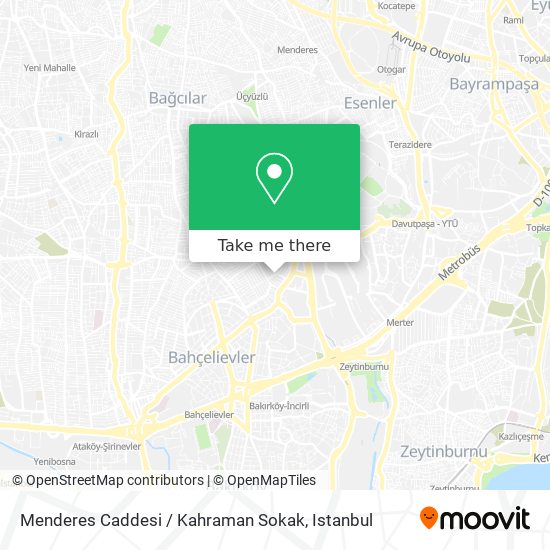Menderes Caddesi / Kahraman Sokak map