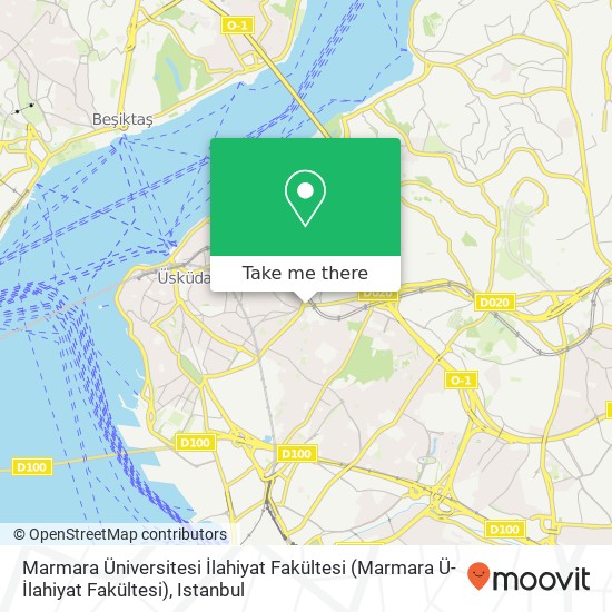 Marmara Üniversitesi İlahiyat Fakültesi map
