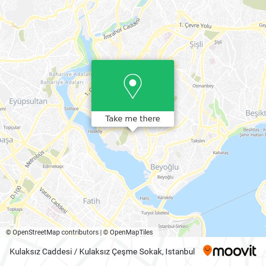 Kulaksız Caddesi / Kulaksız Çeşme Sokak map