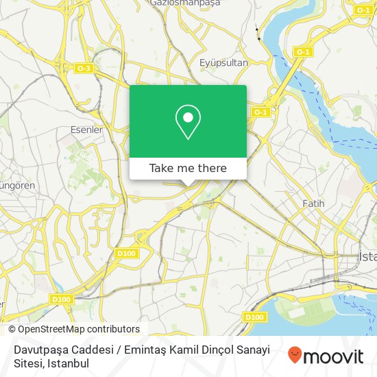 Davutpaşa Caddesi / Emintaş Kamil Dinçol Sanayi Sitesi map