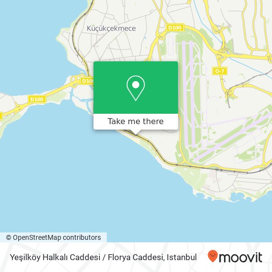 Yeşilköy Halkalı Caddesi / Florya Caddesi map