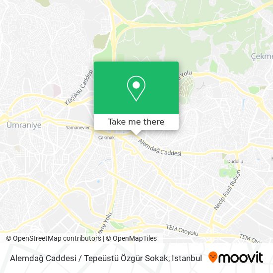 Alemdağ Caddesi / Tepeüstü Özgür Sokak map