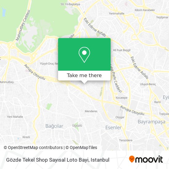 Gözde Tekel Shop Sayısal Loto Bayi map