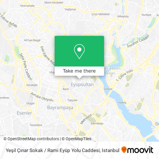 Yeşil Çınar Sokak / Rami Eyüp Yolu Caddesi map