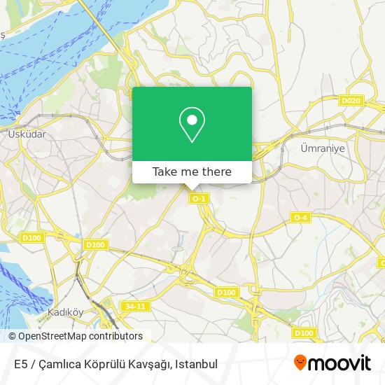 E5 / Çamlıca Köprülü Kavşağı map