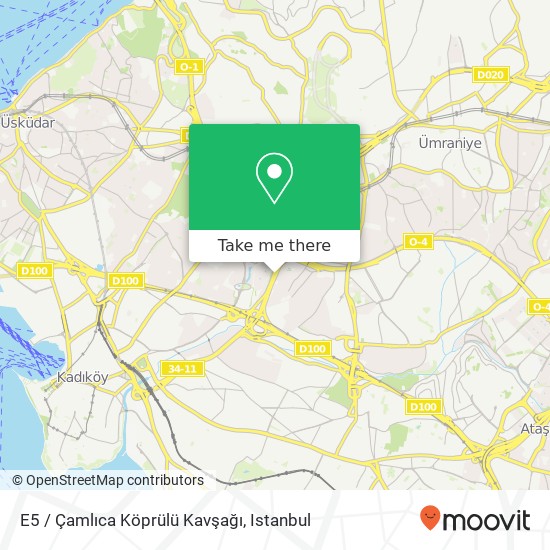 E5 / Çamlıca Köprülü Kavşağı map