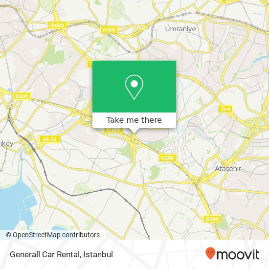 Generall Car Rental map