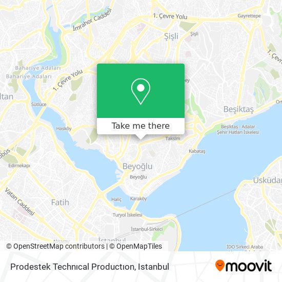 Prodestek Technıcal Productıon map