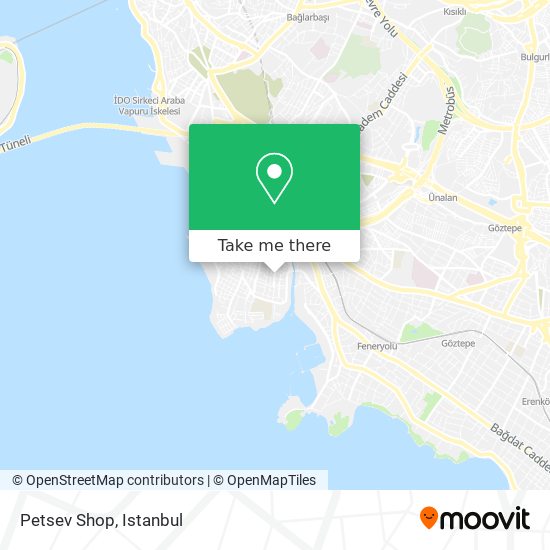 Petsev Shop map