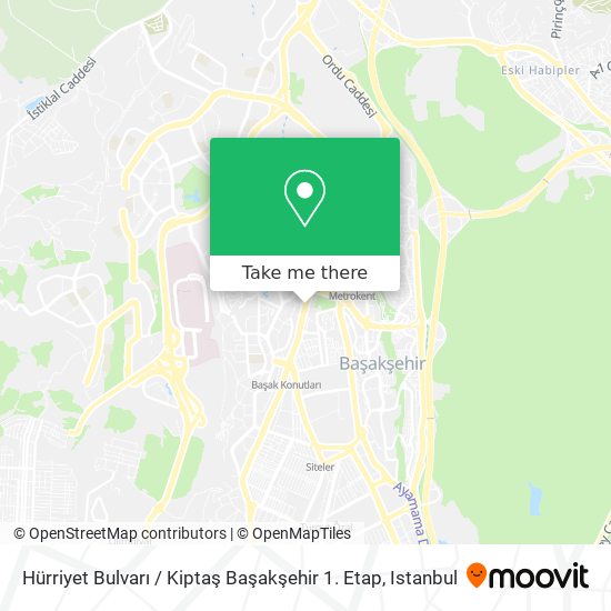 Hürriyet Bulvarı / Kiptaş Başakşehir 1. Etap map