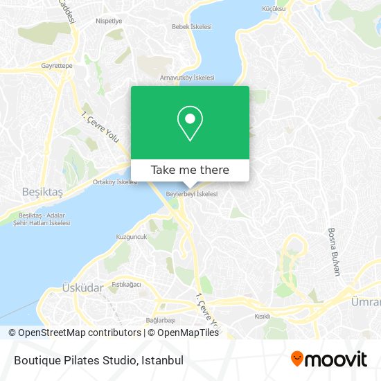 Boutique Pilates Studio map