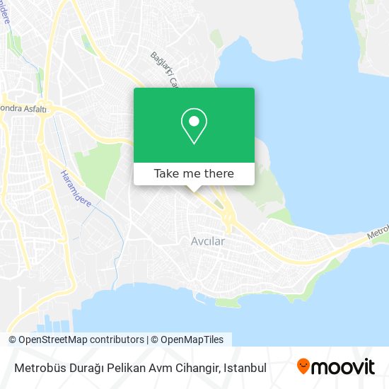 Metrobüs Durağı Pelikan Avm Cihangir map