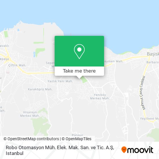 Robo Otomasyon Müh. Elek. Mak. San. ve Tic. A.Ş map