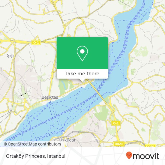 Ortaköy Princess map