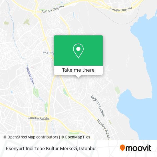 Esenyurt Incirtepe Kültür Merkezi map