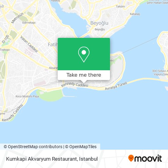 Kumkapi Akvaryum Restaurant map
