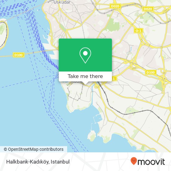 Halkbank-Kadıköy map