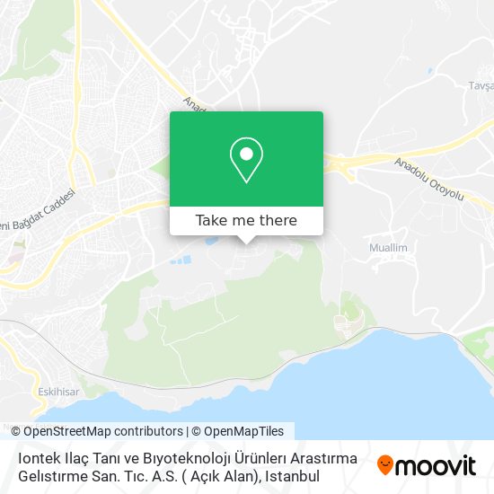 Iontek Ilaç Tanı ve Bıyoteknolojı Ürünlerı Arastırma Gelıstırme San. Tıc. A.S. ( Açık Alan) map