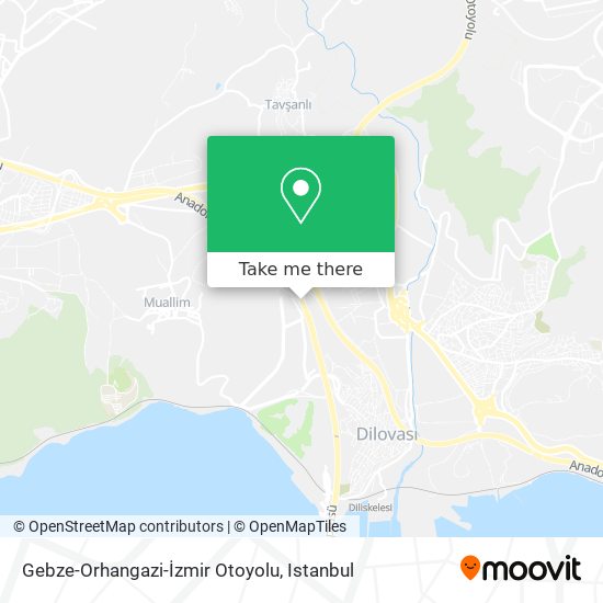 Gebze-Orhangazi-İzmir Otoyolu map