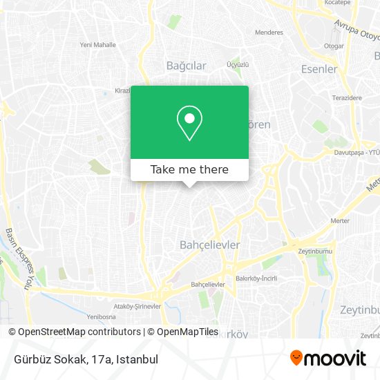 Gürbüz Sokak, 17a map