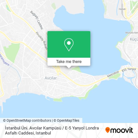 İstanbul Üni. Avcılar Kampüsü / E-5 Yanyol Londra Asfaltı Caddesi map