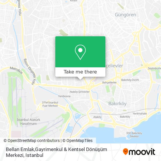 Bellan Emlak,Gayrimenkul & Kentsel Dönüşüm Merkezi map