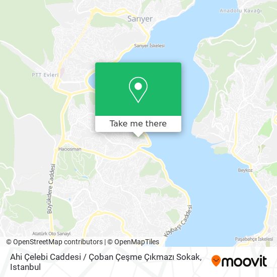 Ahi Çelebi Caddesi / Çoban Çeşme Çıkmazı Sokak map