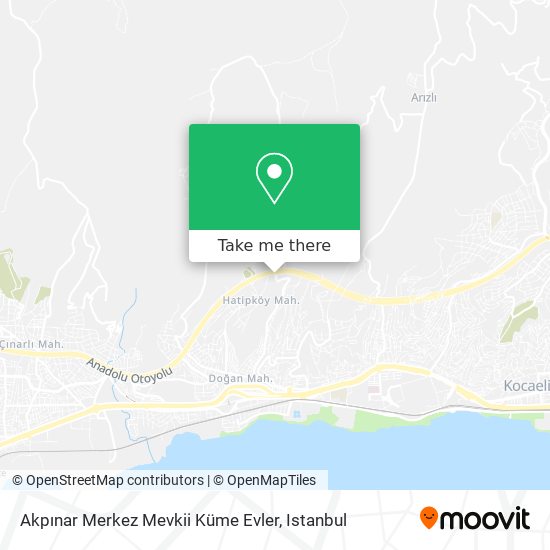 Akpınar Merkez Mevkii Küme Evler map