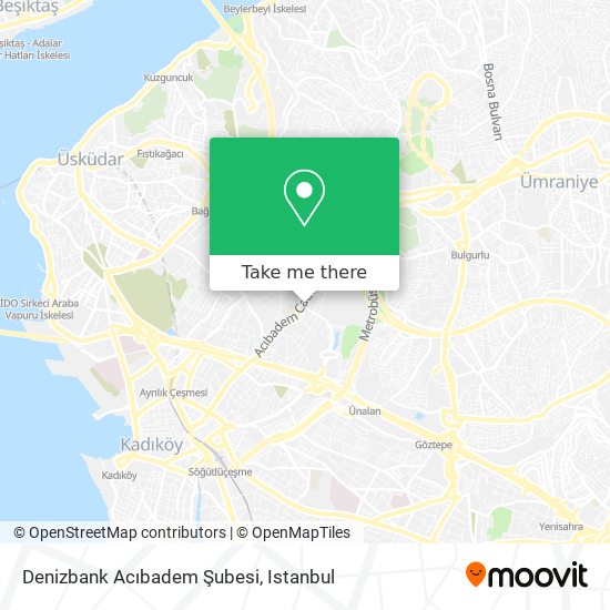 Denizbank Acıbadem Şubesi map