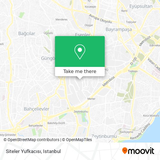 Siteler Yufkacısı map