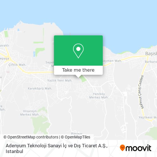 Adenyum Teknoloji Sanayi İç ve Dış Ticaret A.Ş. map