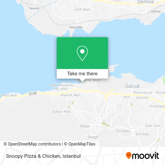 Snoopy Pizza & Chicken map