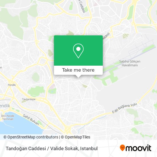 Tandoğan Caddesi / Valide Sokak map