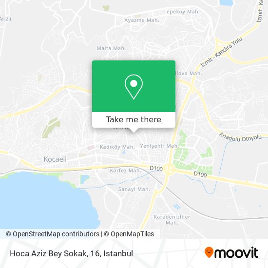 Hoca Aziz Bey Sokak, 16 map