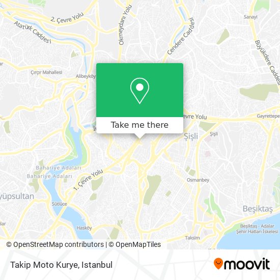 Takip Moto Kurye map