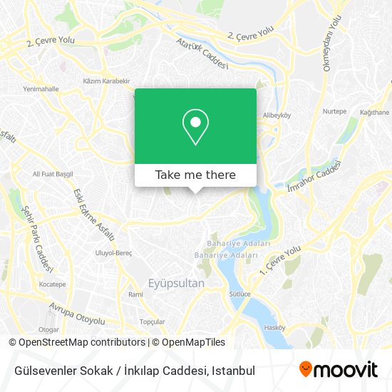 Gülsevenler Sokak / İnkılap Caddesi map
