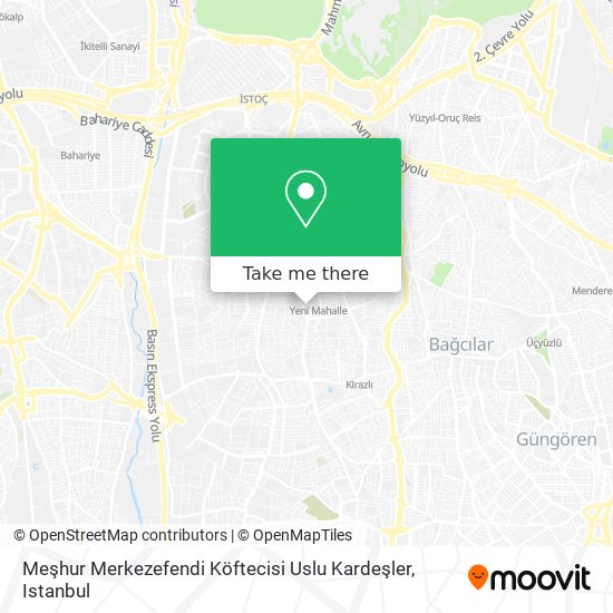 Meşhur Merkezefendi Köftecisi Uslu Kardeşler map