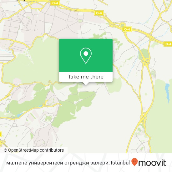 малтепе университеси огренджи эвлери map