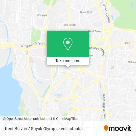 Kent Bulvarı / Soyak Olympiakent map