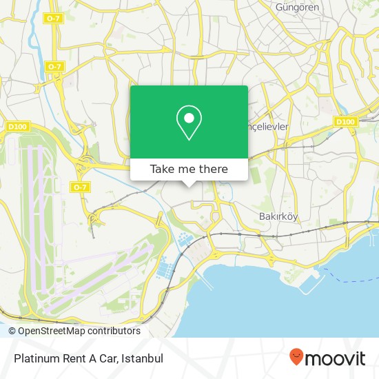 Platinum Rent A Car map