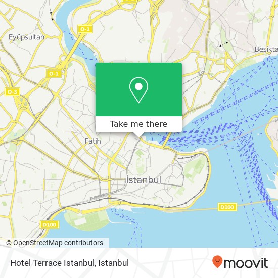 Hotel Terrace Istanbul map