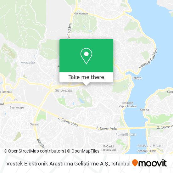 Vestek Elektronik Araştırma Geliştirme A.Ş. map