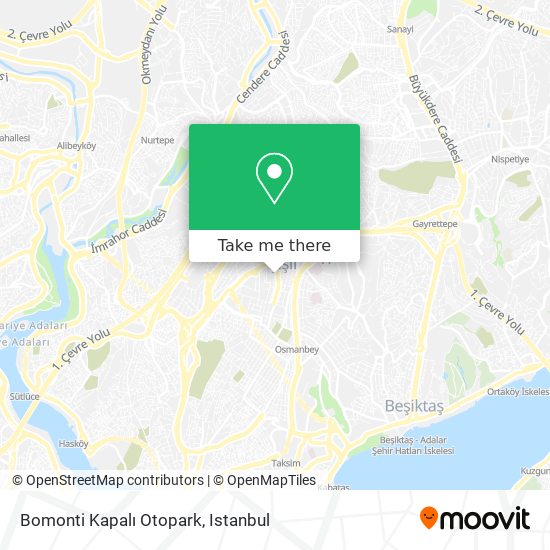 Bomonti Kapalı Otopark map