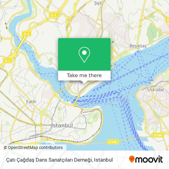 Çatı Çağdaş Dans Sanatçıları Derneği map