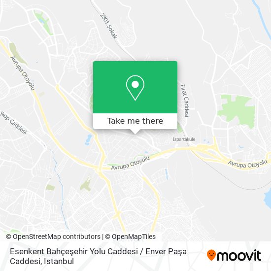 Esenkent Bahçeşehir Yolu Caddesi / Enver Paşa Caddesi map