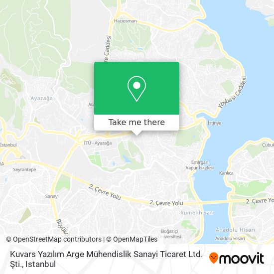 Kuvars Yazılım Arge Mühendislik Sanayi Ticaret Ltd. Şti. map