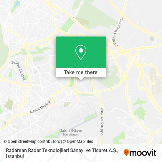 Radarsan Radar Teknolojileri Sanayi ve Ticaret A.Ş. map